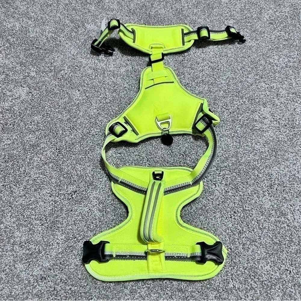 💚NWOT neon neoprene sports harness size small